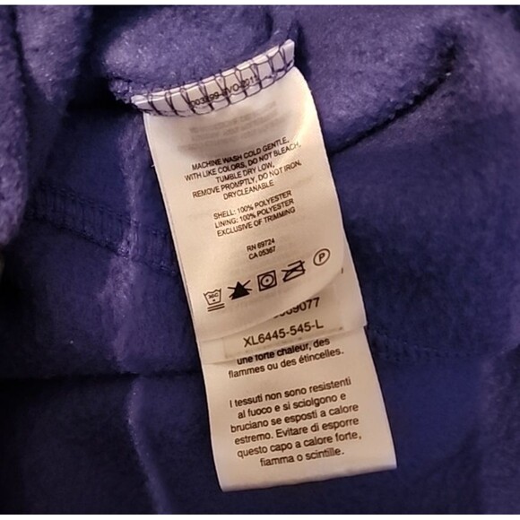 Columbia Jacket Women's Size Large Full Zip Fleece Purple with Zippered Pockets - Picture 5 of 8